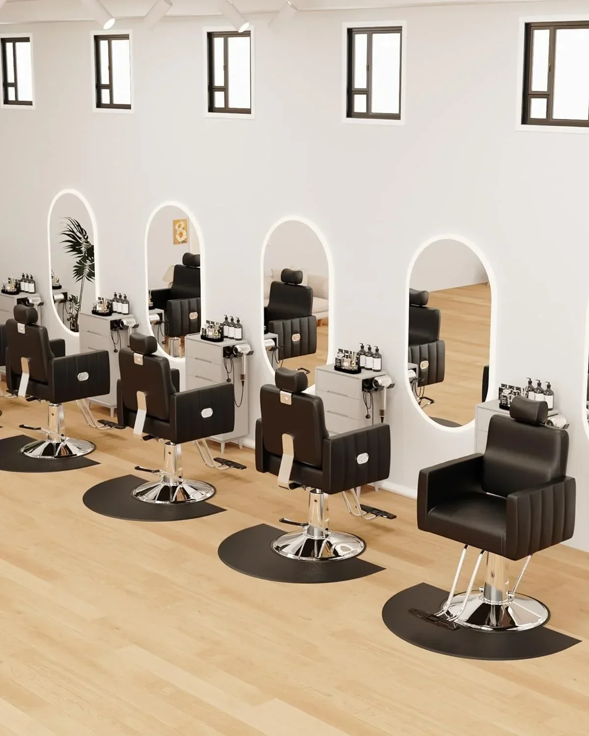 Baasha Reclining Salon Chair With Heavy Duty Hydraulic Pump - Image 3