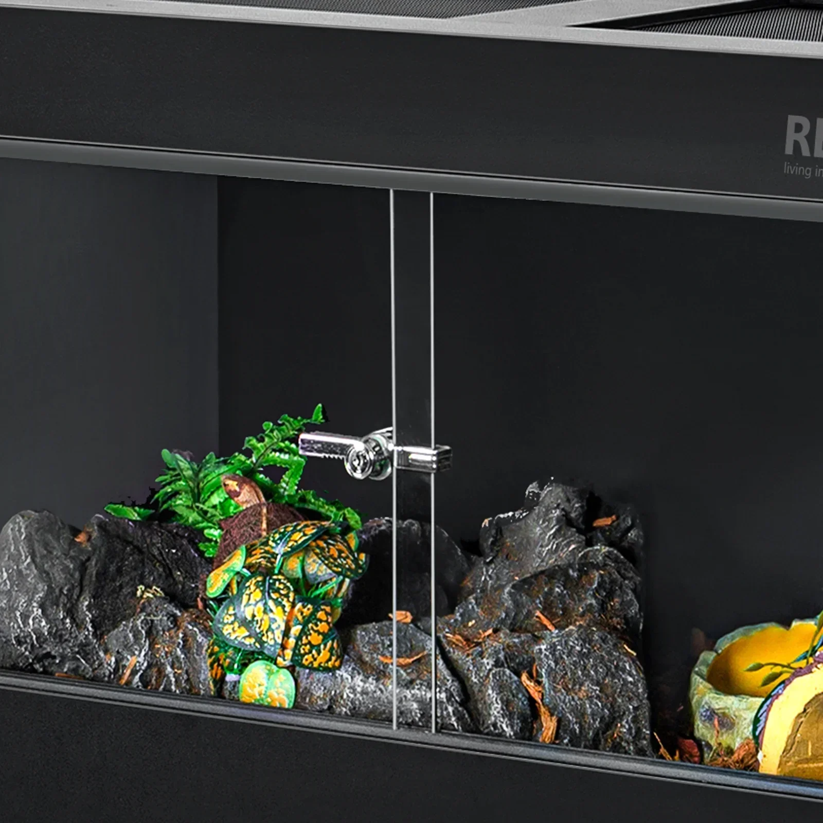REPTIZOO 40 Gallon PVC Reptile Enclosure, 36x18x18, With Glass Sliding Door - Image 3