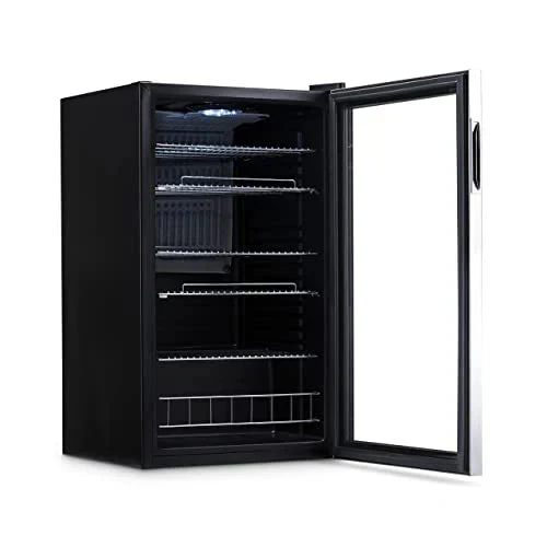NewAir Beverage Refrigerator Cooler, 126 Cans, Stainless Steel, Right Hinge Glass Door - AB-1200 - Image 3