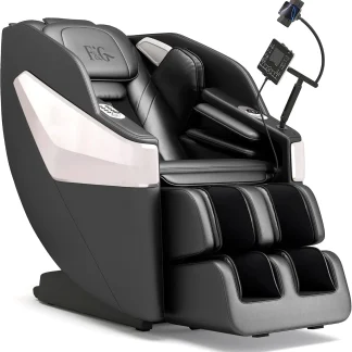 F&G Full Body Zero-Gravity SL Track Massage Chair With 5 Level Heating And Foot Rollers