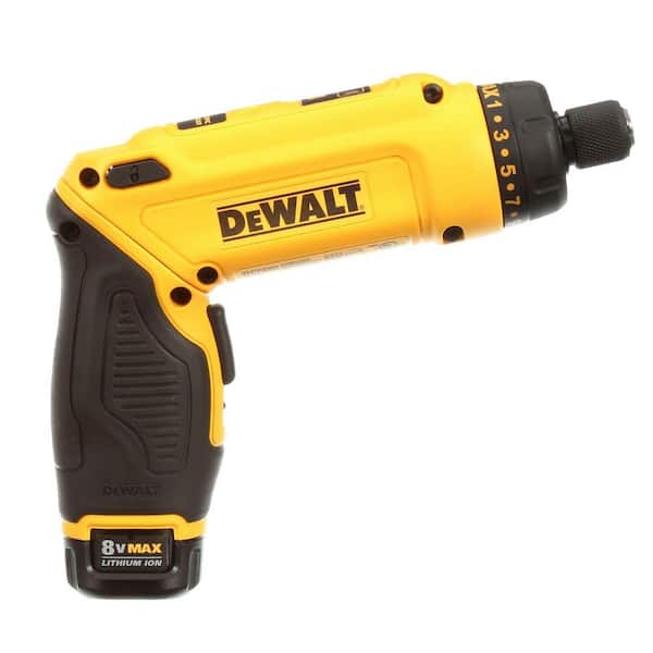 8V MAX Cordless Gyroscopic Screwdriver with Adjustable Handle. (2) 1.0Ah Batteries. Charger. and Bag - Image 6