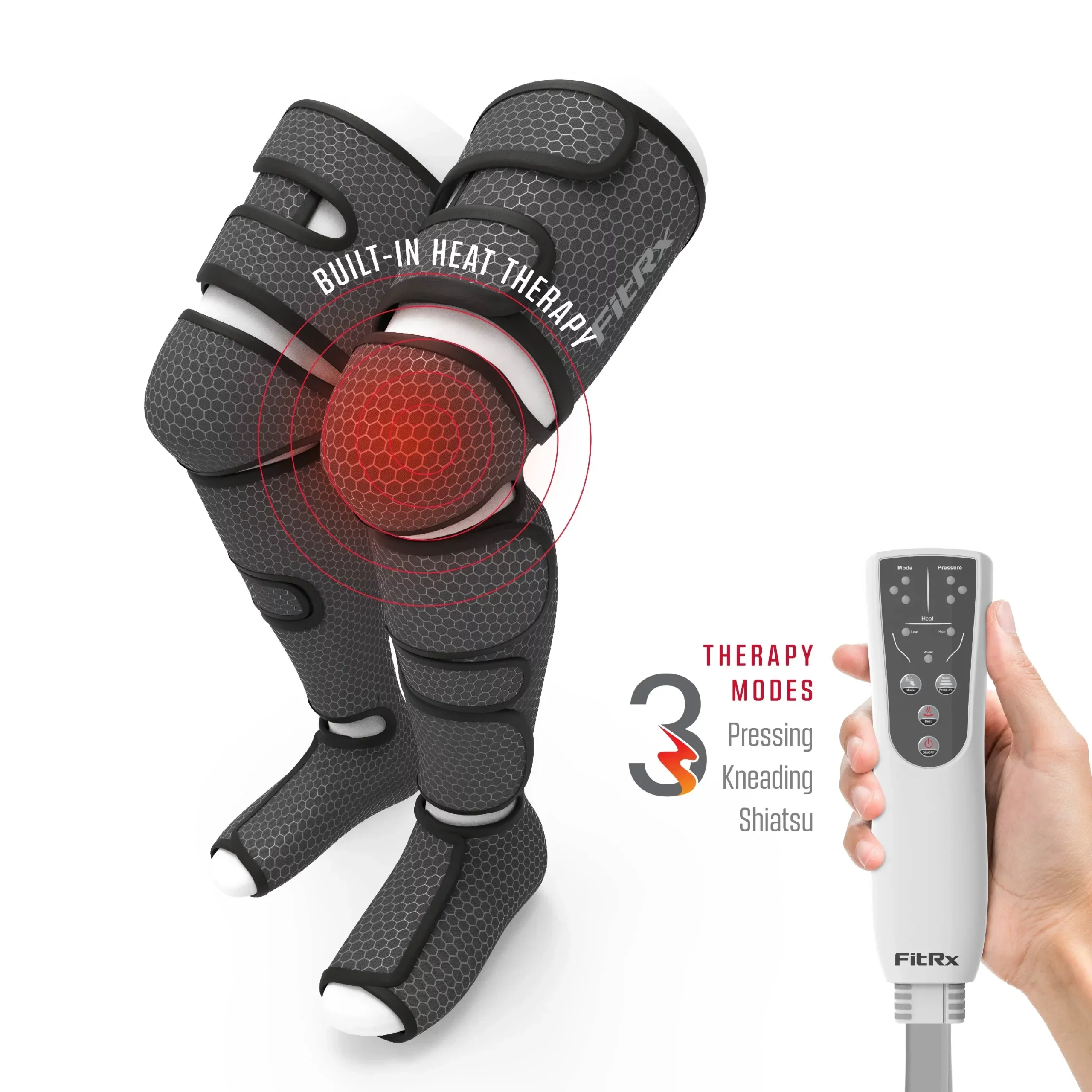 FitRx RecoverMax Heated Compression Leg And Foot Massager - Image 6
