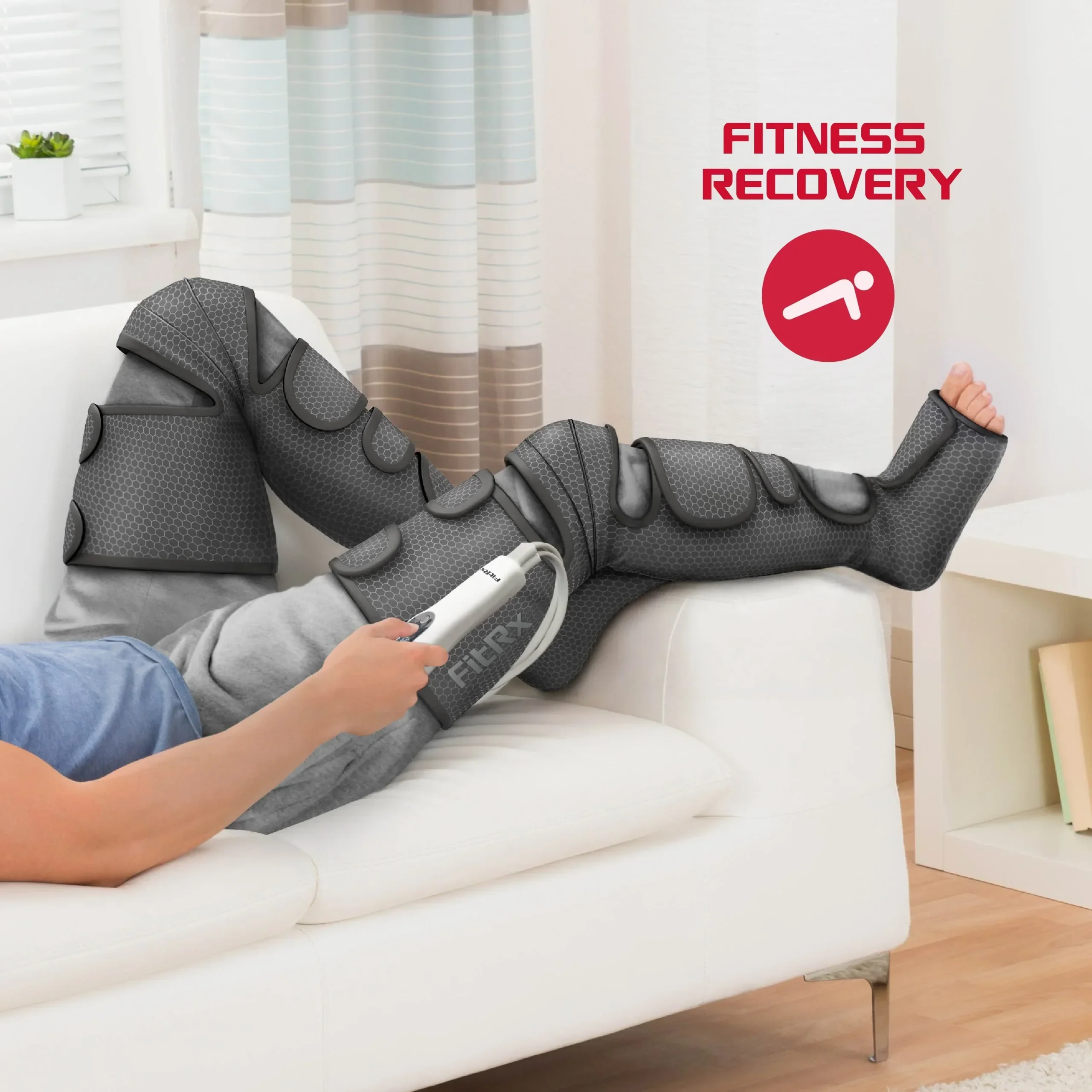 FitRx RecoverMax Heated Compression Leg And Foot Massager - Image 4