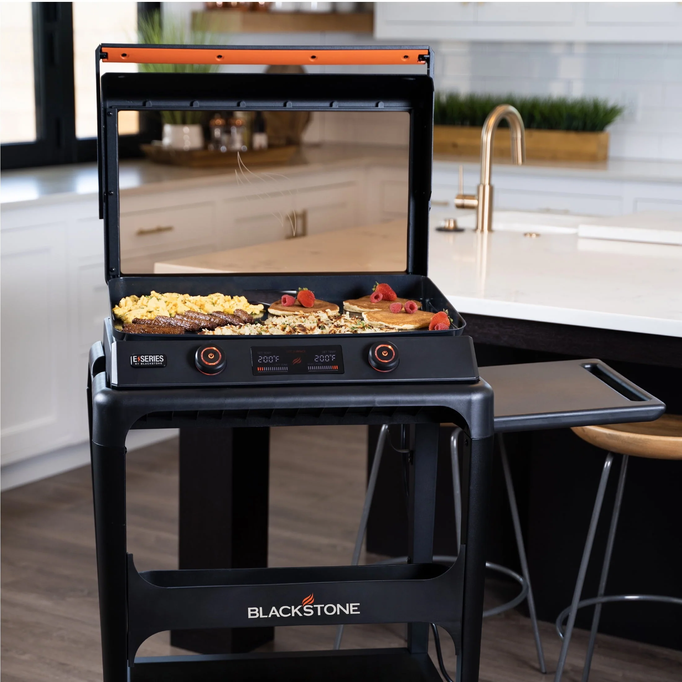 Blackstone E - Series 2 - Burner 22" Electric Tabletop Griddle with Prep Cart - Image 2