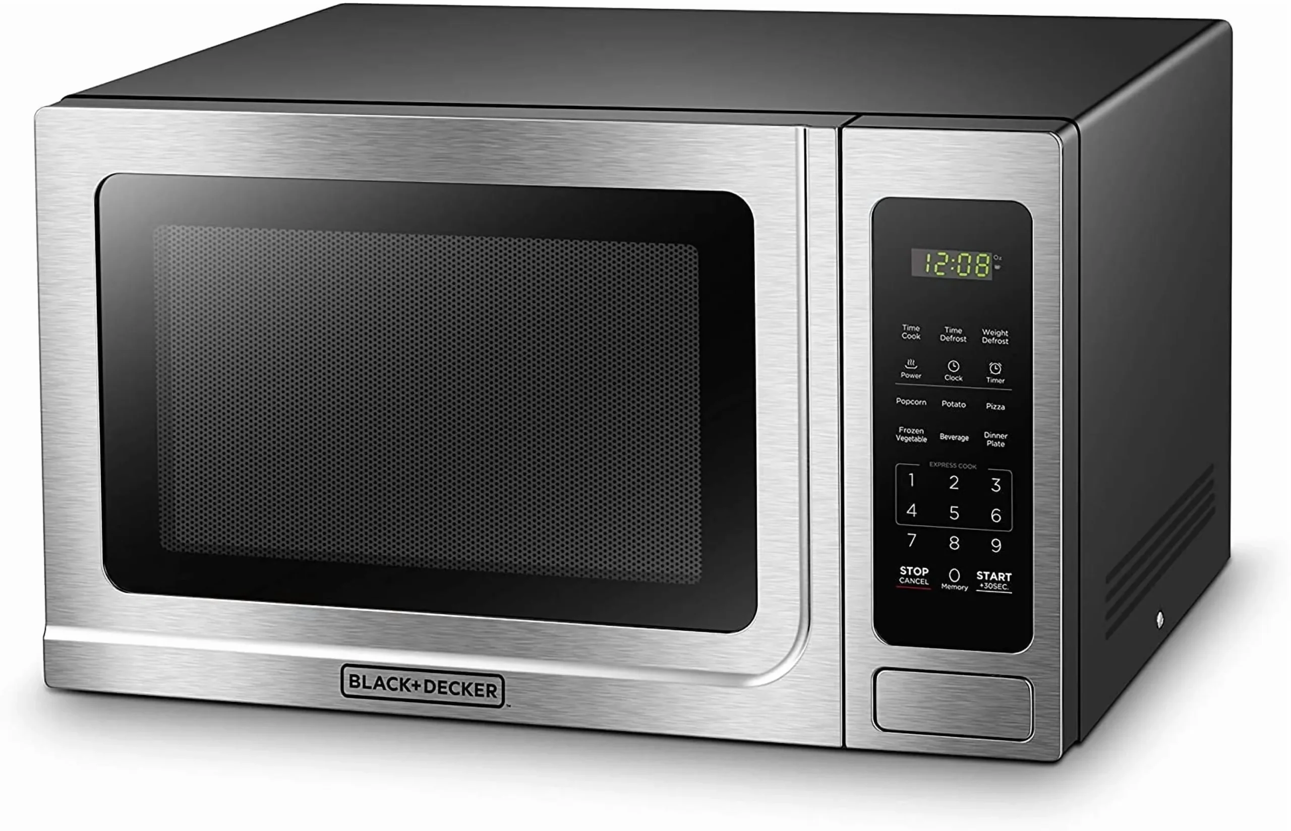 BLACK+DECKER 1.4 Cu Ft 1000 Watt Countertop Microwave Oven, Stainless Steel - Image 8