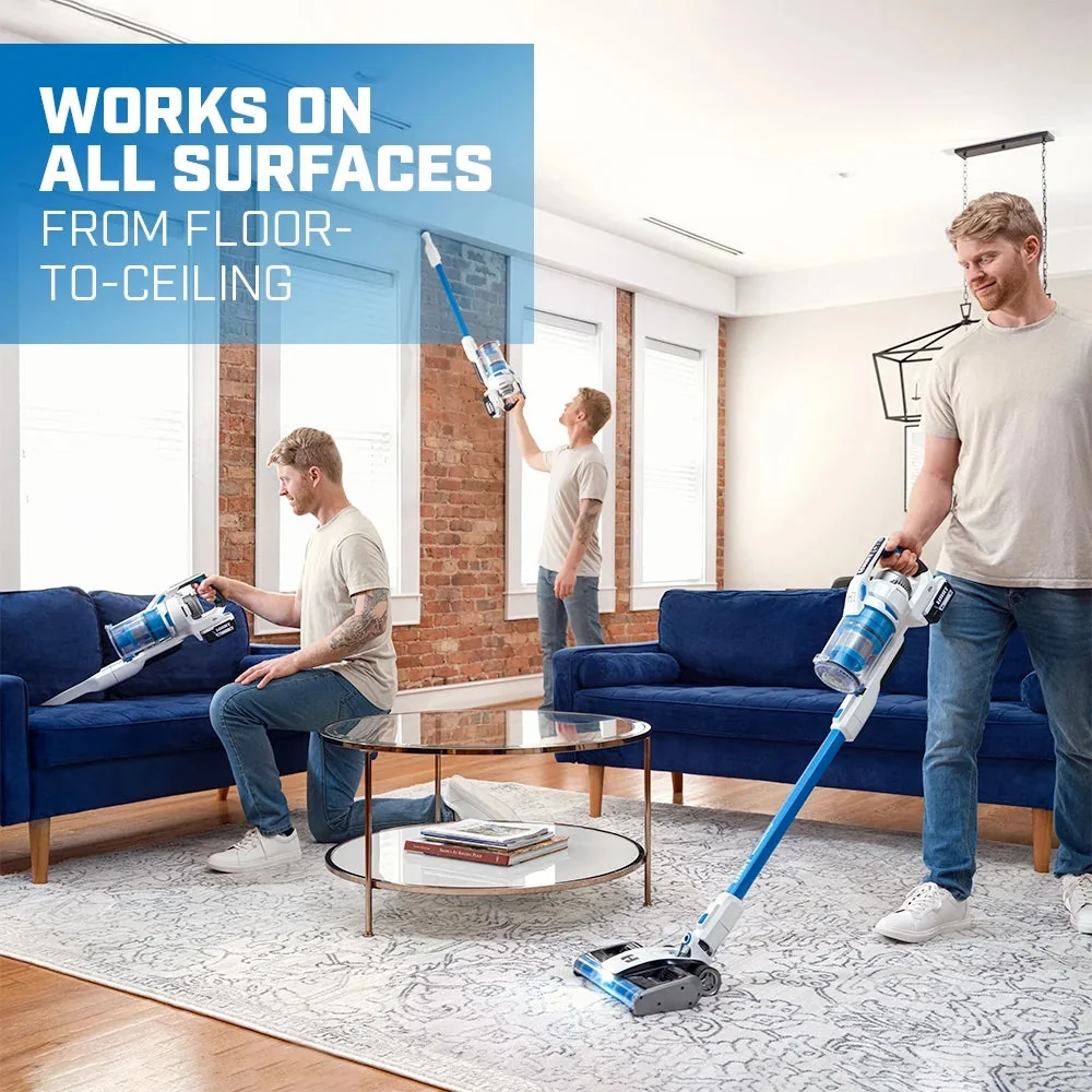 HART 20-Volt Dual Brushroll Stick Vacuum Kit With 4.0 Ah Lithium-Ion Battery - Image 2