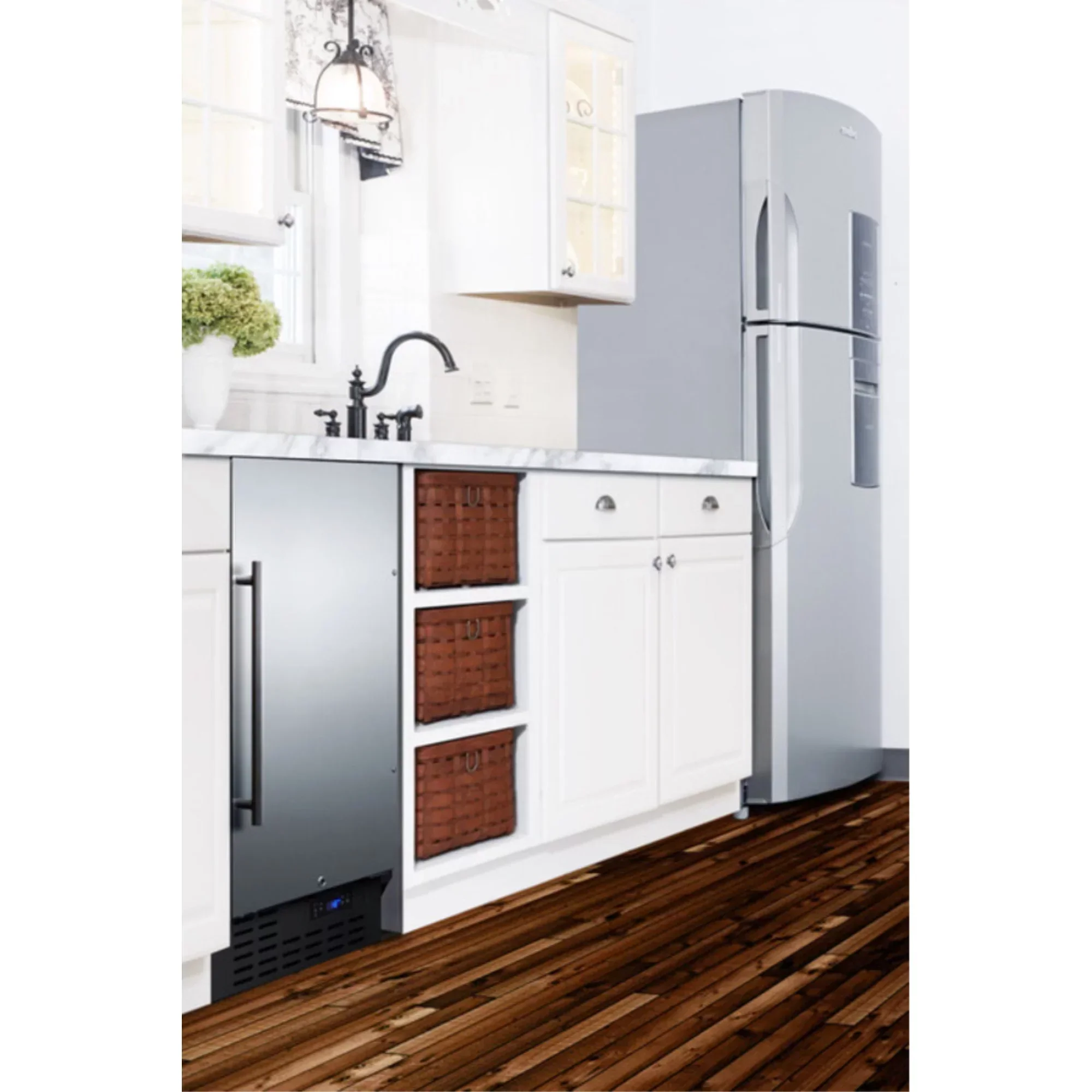 ADA-Compliant 18 inch Wide Frost-Free Freezer, Stainless Steel - Built-In Or Freestanding - Image 5