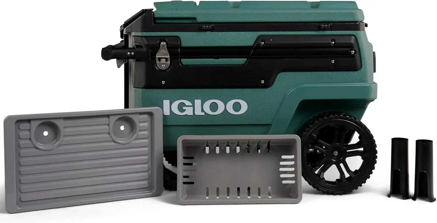 70Qt Wheeled Cooler Insulated Hard Shell Ice Chest - Image 22