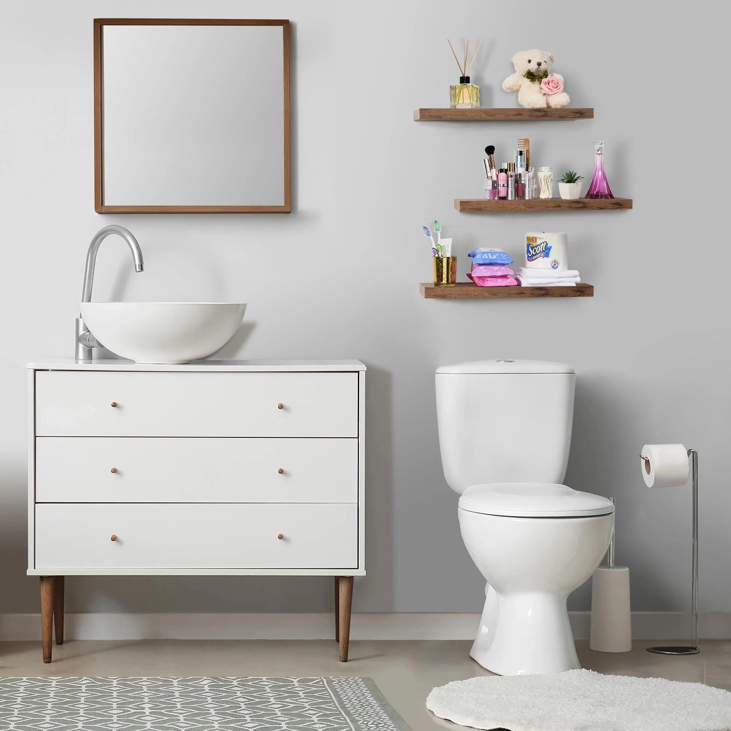 24 Inch Extra Long Floating Wall Shelf Set, 2 Count - Image 6