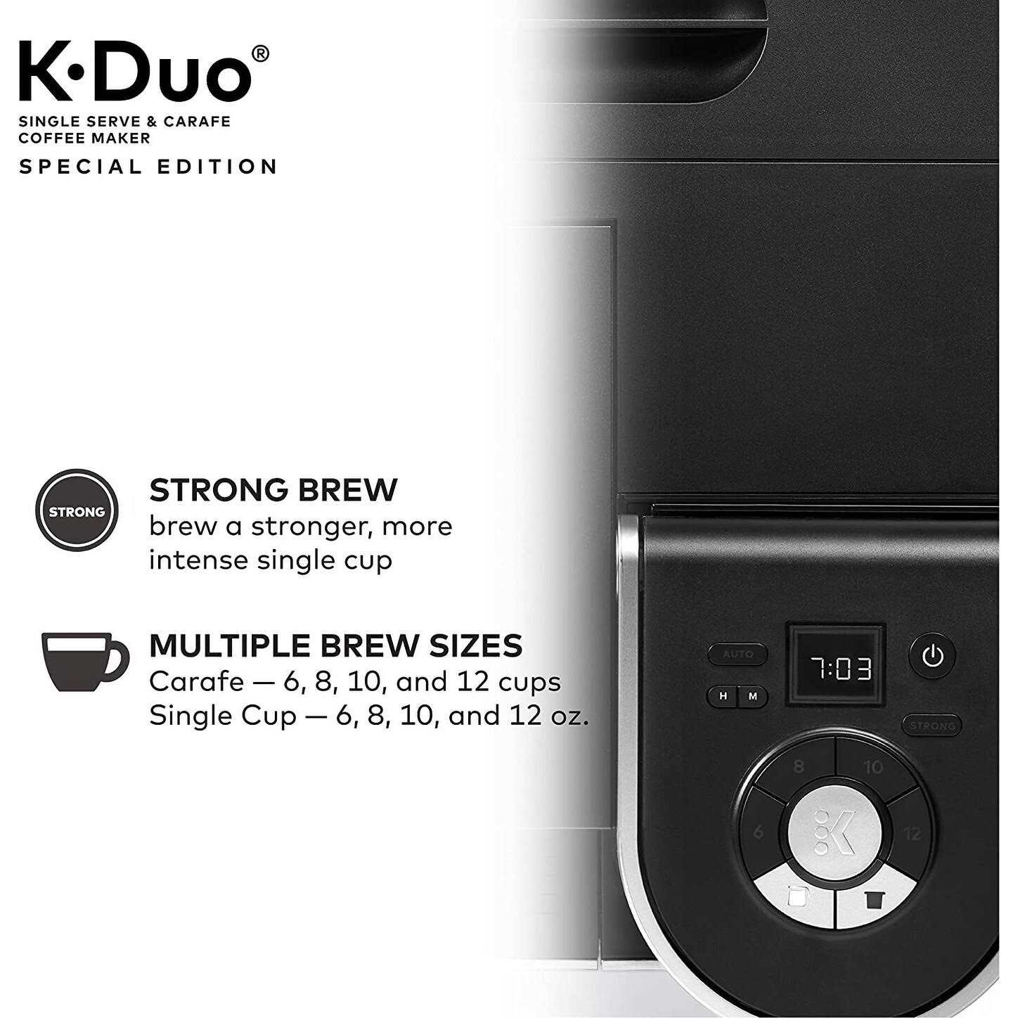 Keurig K-Duo Special Edition Single Serve K-Cup Pod And Carafe Coffee Maker - Image 3