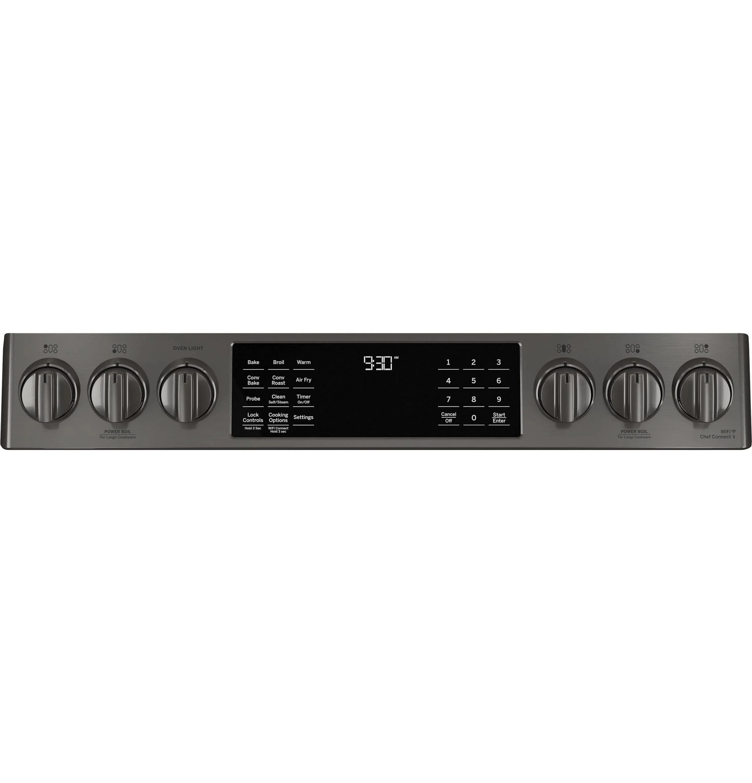 GE APPLIANCES Profile 30in Smart Slide-In Front-Control Gas Range, Black Stainless - PGS930BPTS - Image 3