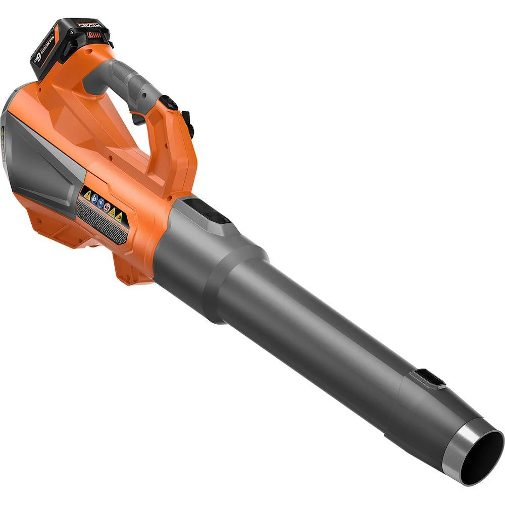 RIDGID 18V Brushless Cordless Leaf Blower, 510 CFM, 130 MPH, with 6.0Ah Battery & Charger - Image 13