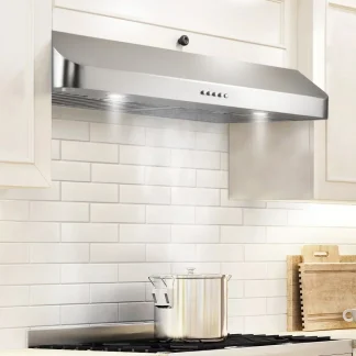 Everkitch 30 Inch Ducted Under Cabinet Range Hood, Stainless Steel, 400 CFM