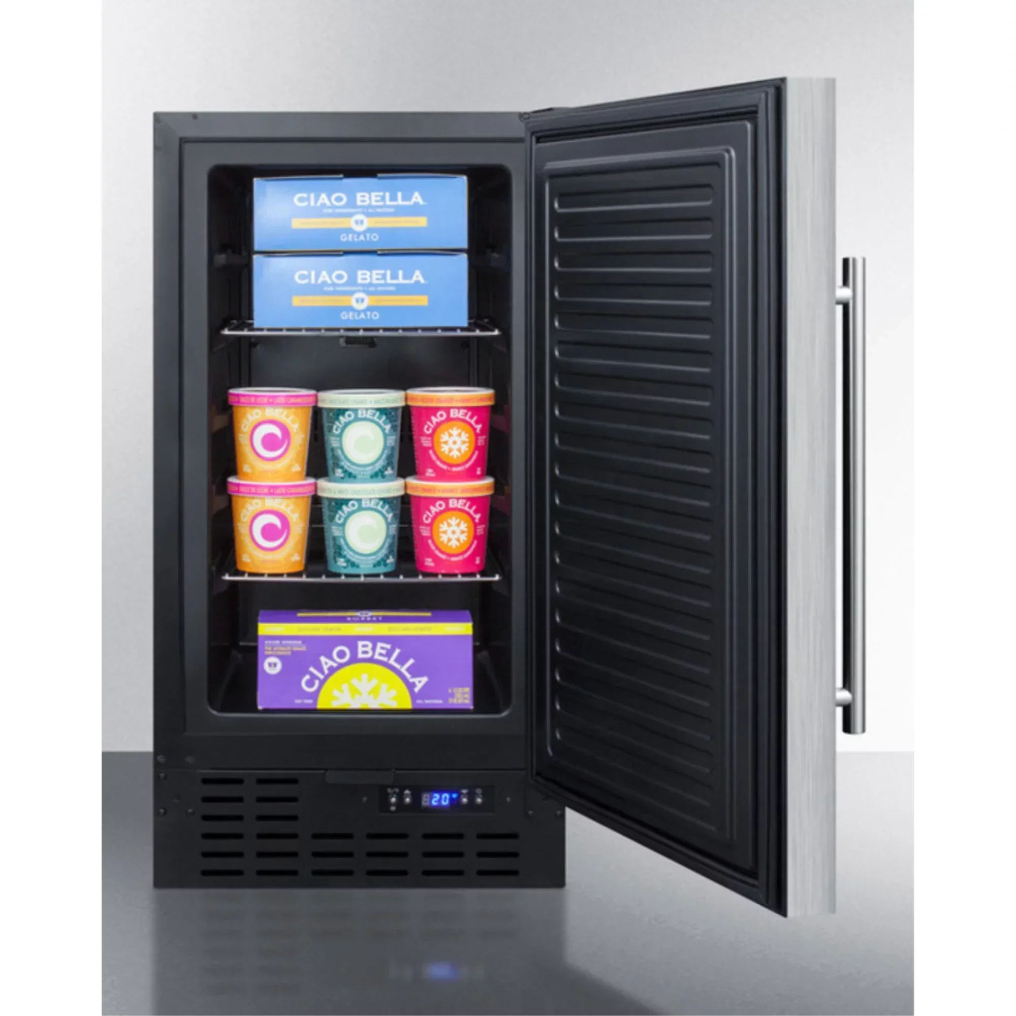 ADA-Compliant 18 inch Wide Frost-Free Freezer, Stainless Steel - Built-In Or Freestanding - Image 4