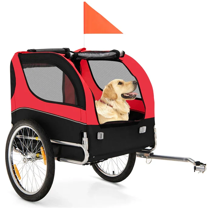 Pet Bike Trailer Holds 40kg Bicycle Trailer for Small & Medium-Sized Dogs - Image 3