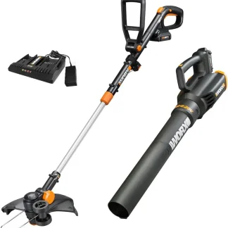 20V GT Revolution 12" 4.0Ah Cordless String Trimmer & Turbine Leaf Blower Power Share Combo Kit - WG930.3 (Batteries & Charger Included)