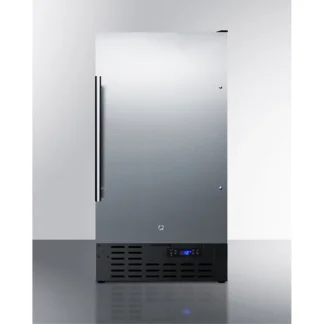 ADA-Compliant 18 inch Wide Frost-Free Freezer, Stainless Steel - Built-In Or Freestanding