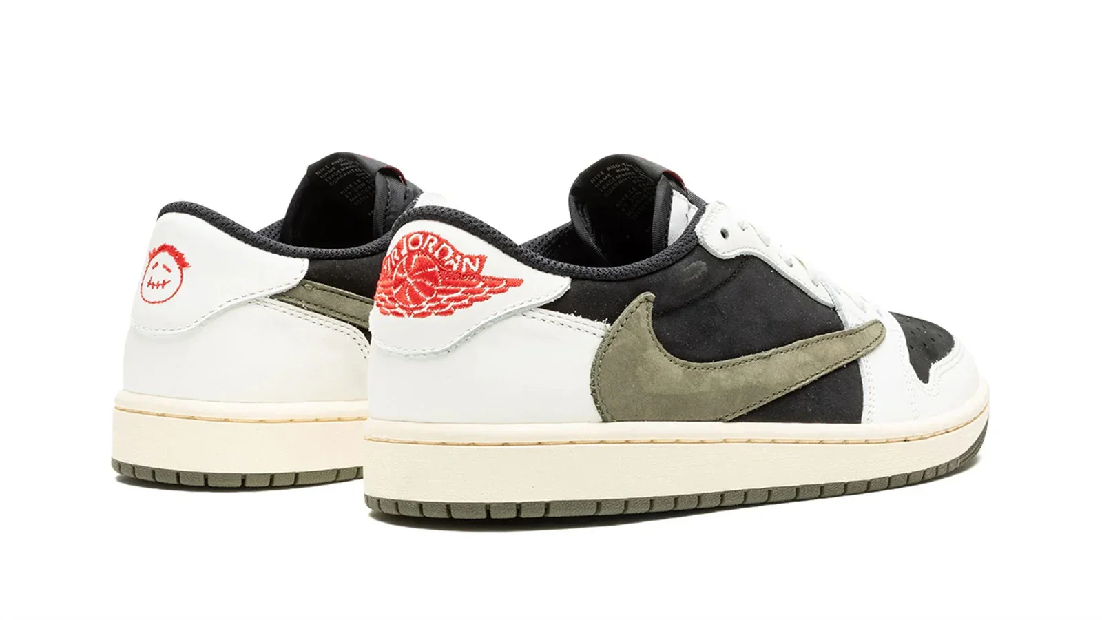 AIR JORDAN 1 Low OG Women's Sneakers - Travis Scott Olive - Image 4