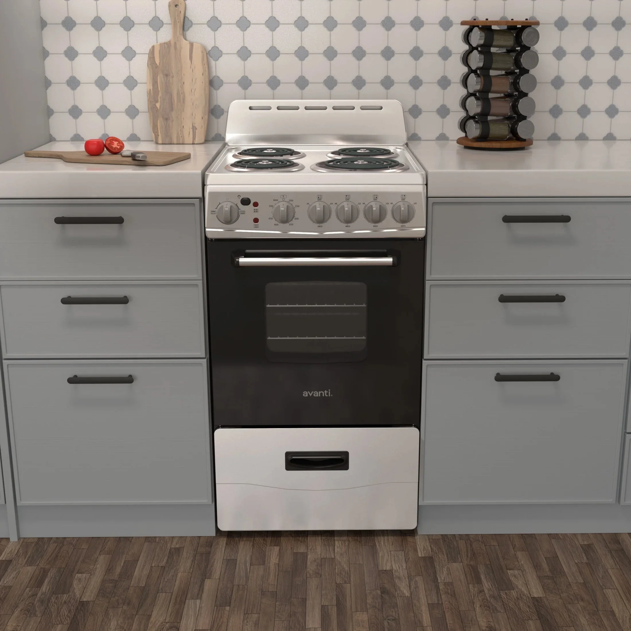 Avanti 20 Inch Freestanding Electric Range Oven, 2.1 Cu. Ft., Stainless Steel - ERU200P3S - Image 5