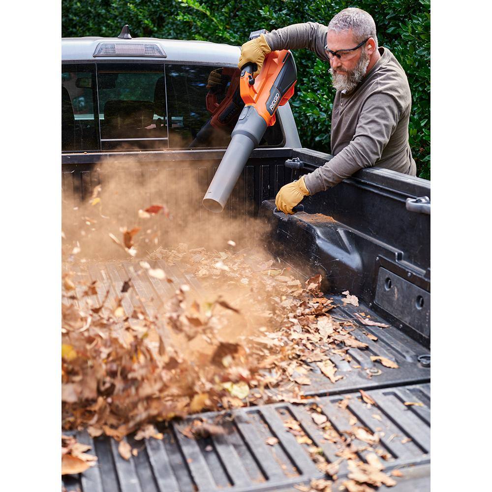RIDGID 18V Brushless Cordless Leaf Blower, 510 CFM, 130 MPH, with 6.0Ah Battery & Charger - Image 8