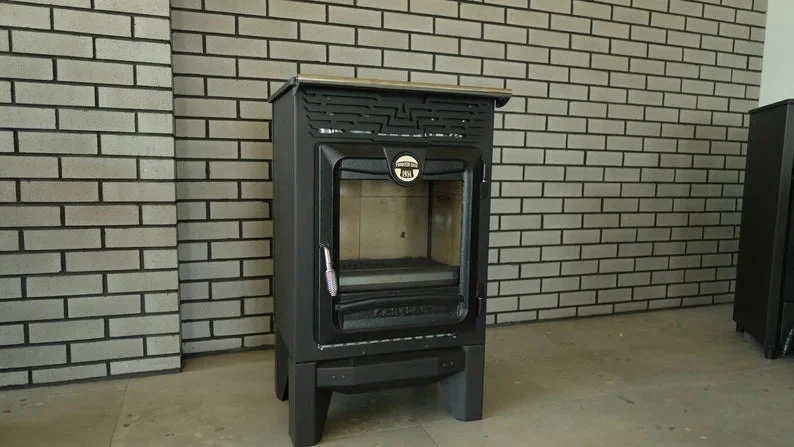 Indoor Wood Burning Cooking Stove 57cm x 55,5cm x 99,5cm, Matte Black - Stove 315 - Image 17