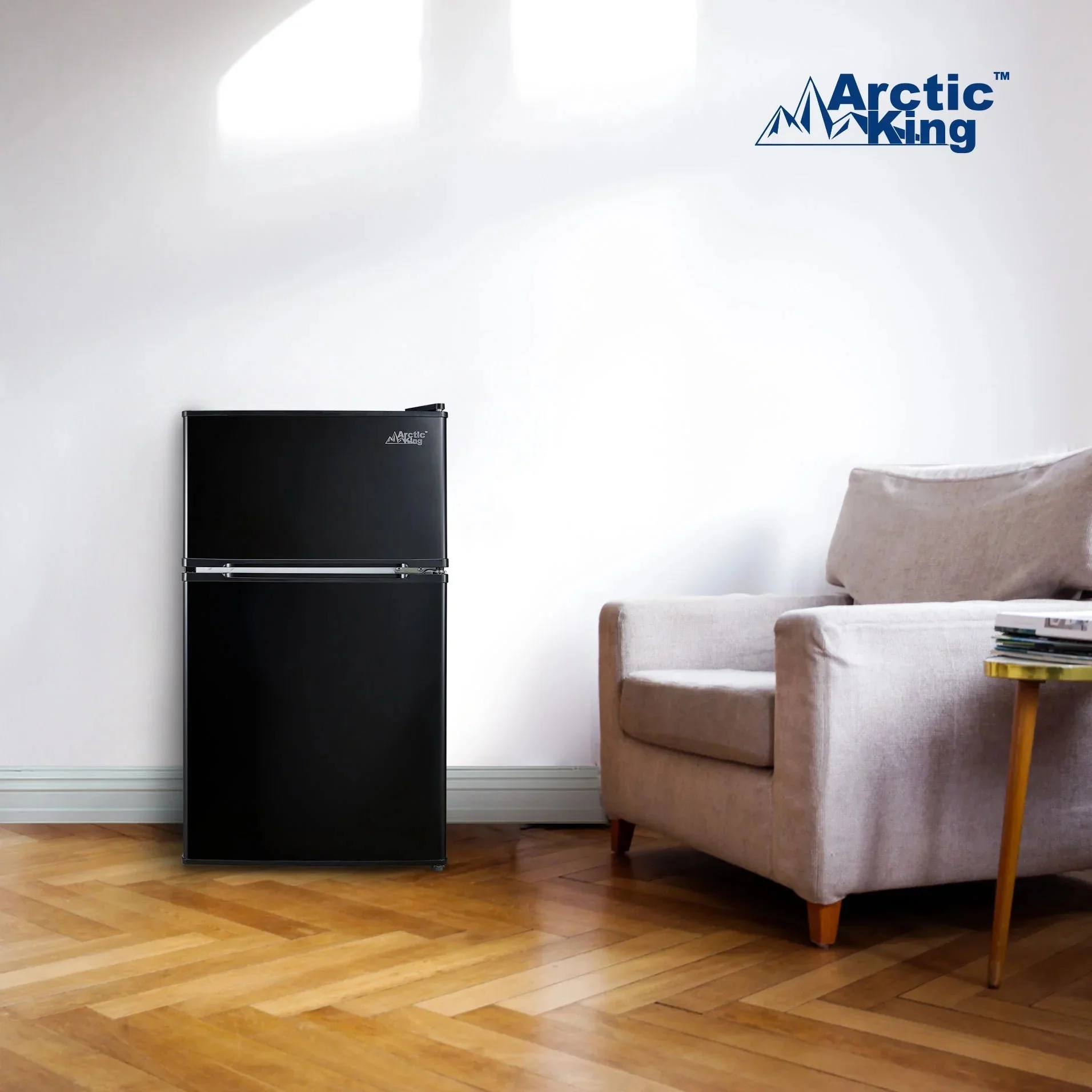 Arctic King Two-Door Mini Fridge With Freezer, 3.2 Cu. Ft., Stainless Steel - Image 33