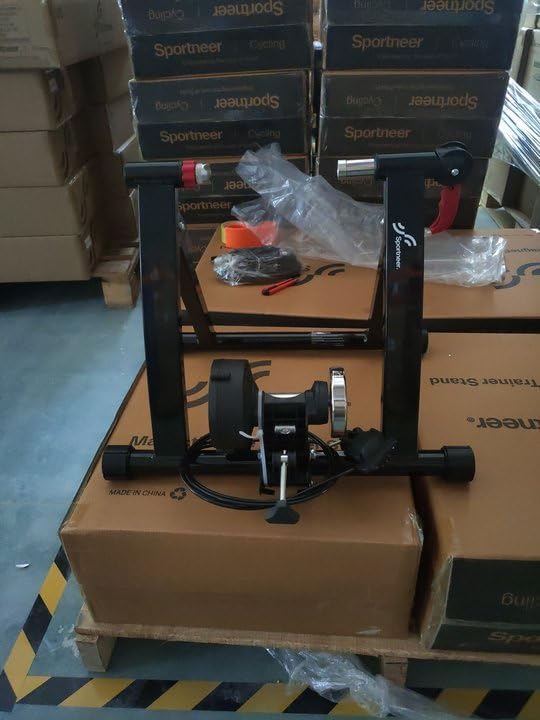 Bike Trainer Stand Indoor Riding - Sportneer Magnetic Stationary Bicycle Exercise Stand with Noise Reduction Wheel, 6 Resistance Adjustable - Image 7