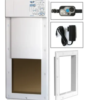 Power Pet Large Electronic Pet Door, RFID-Activated Entry System For Medium To Large Dogs - PX-2
