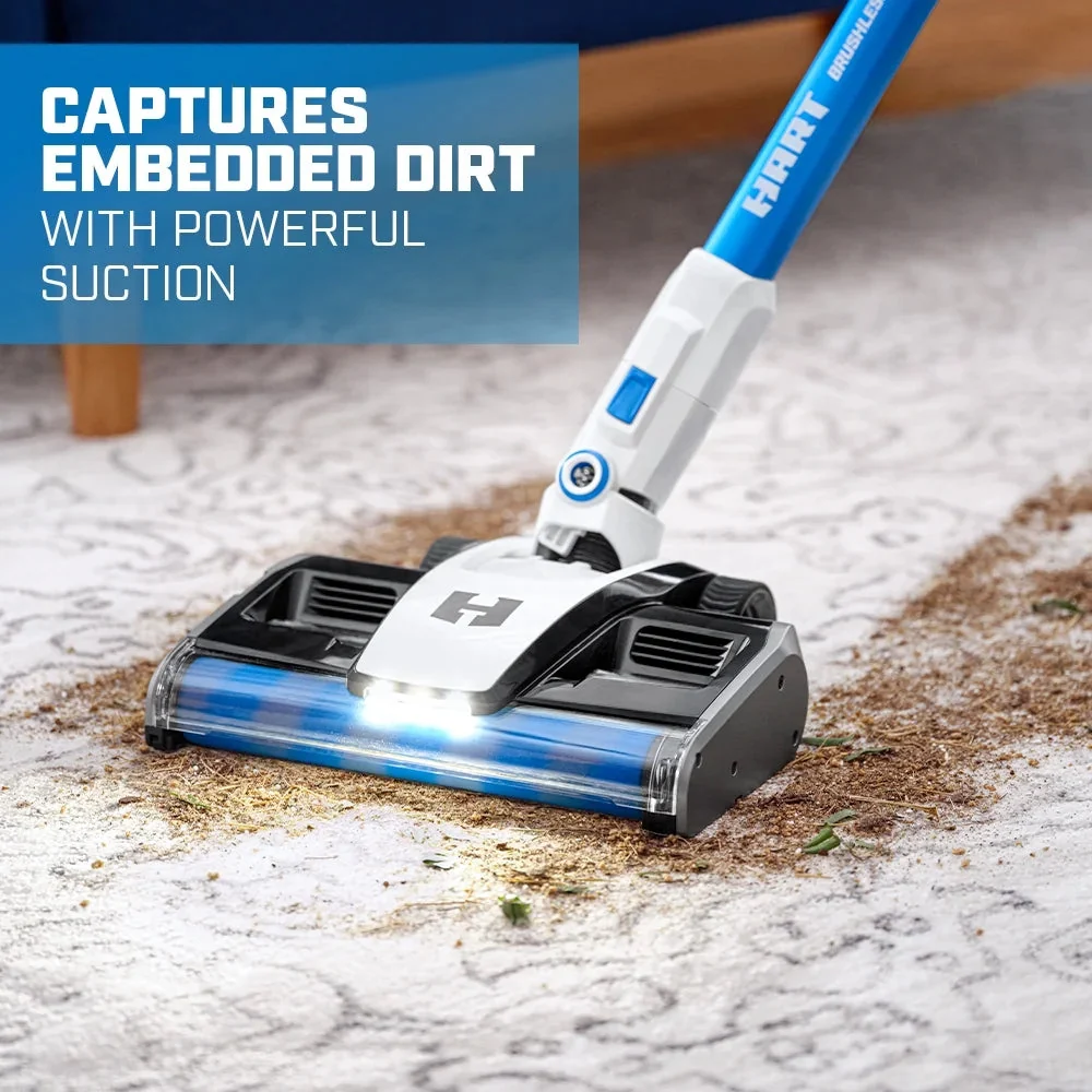 HART 20-Volt Dual Brushroll Stick Vacuum Kit With 4.0 Ah Lithium-Ion Battery - Image 6