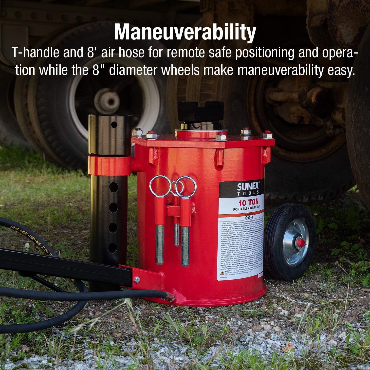 6710 10-Ton, Portable, Air Lift Jack - Image 4