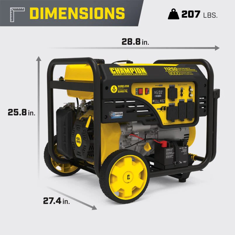 9000W Wireless Start Generator with CO Shield? - Image 4