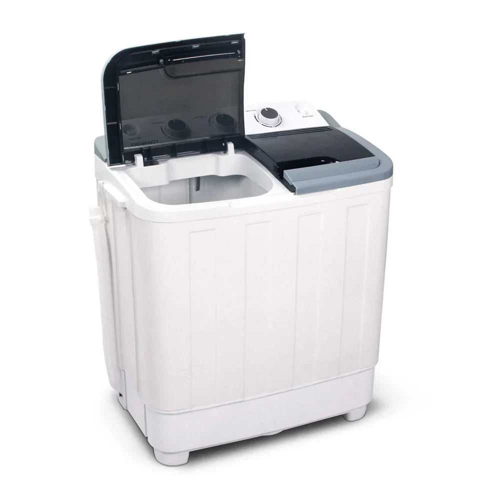 Devanti Twin Tub Portable Washing Machine 5KG - White - Image 5