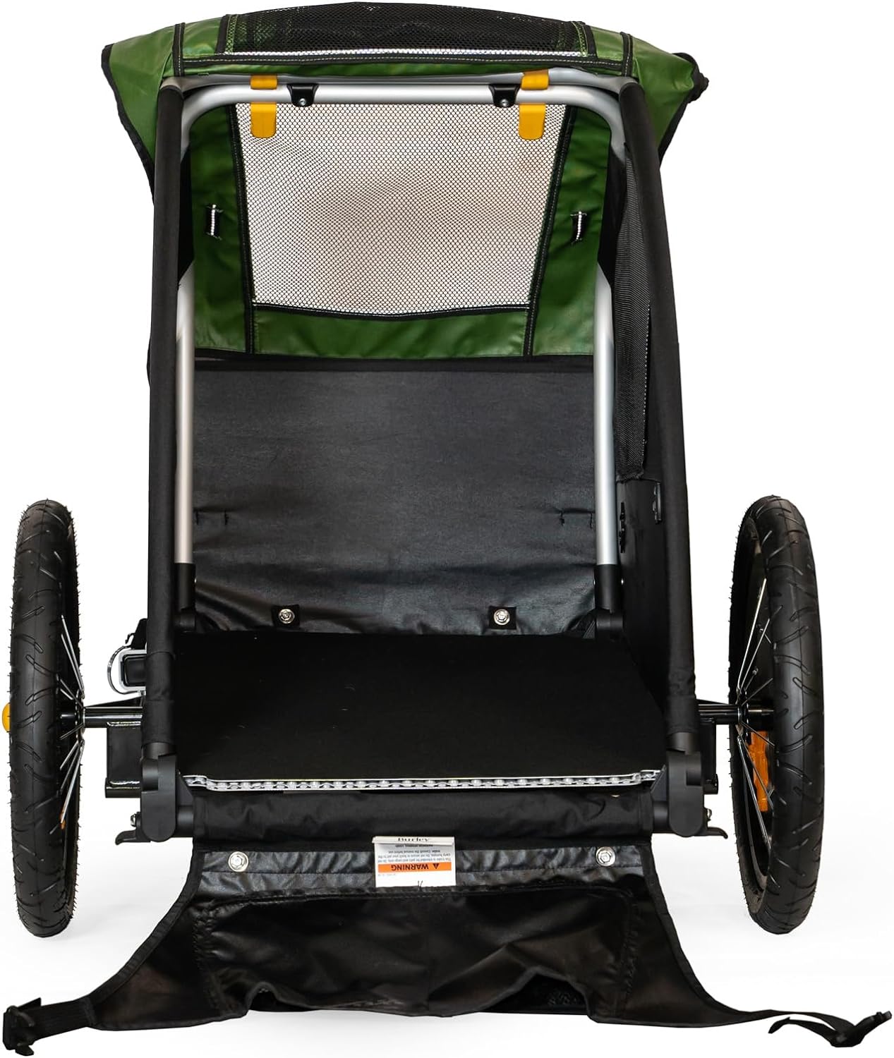 Burley Pet Bike Trailer, 75 Pounds, Fern Green/Black/White - Tail Wagon 947108 - Image 4