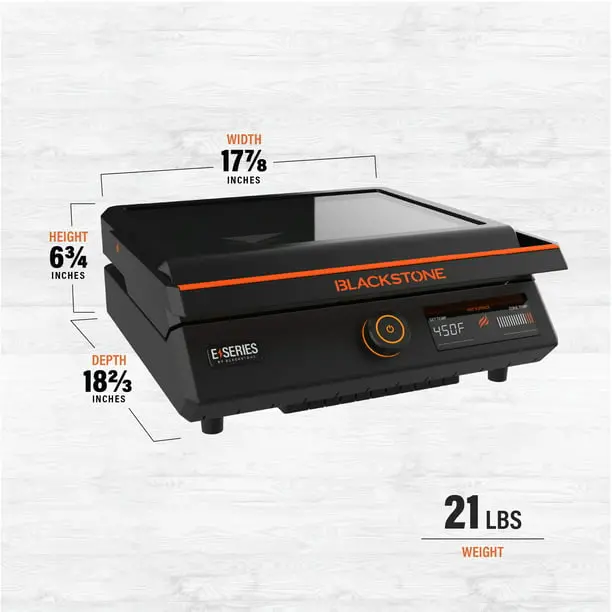 Blackstone E-Series 17-Inch Electric Tabletop Griddle With Hood - 238 Sq In - Image 5