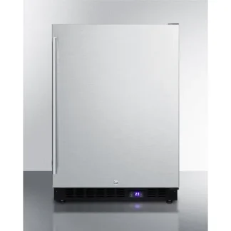 Outdoor All-Freezer, 24 in Wide, Black Cabinet