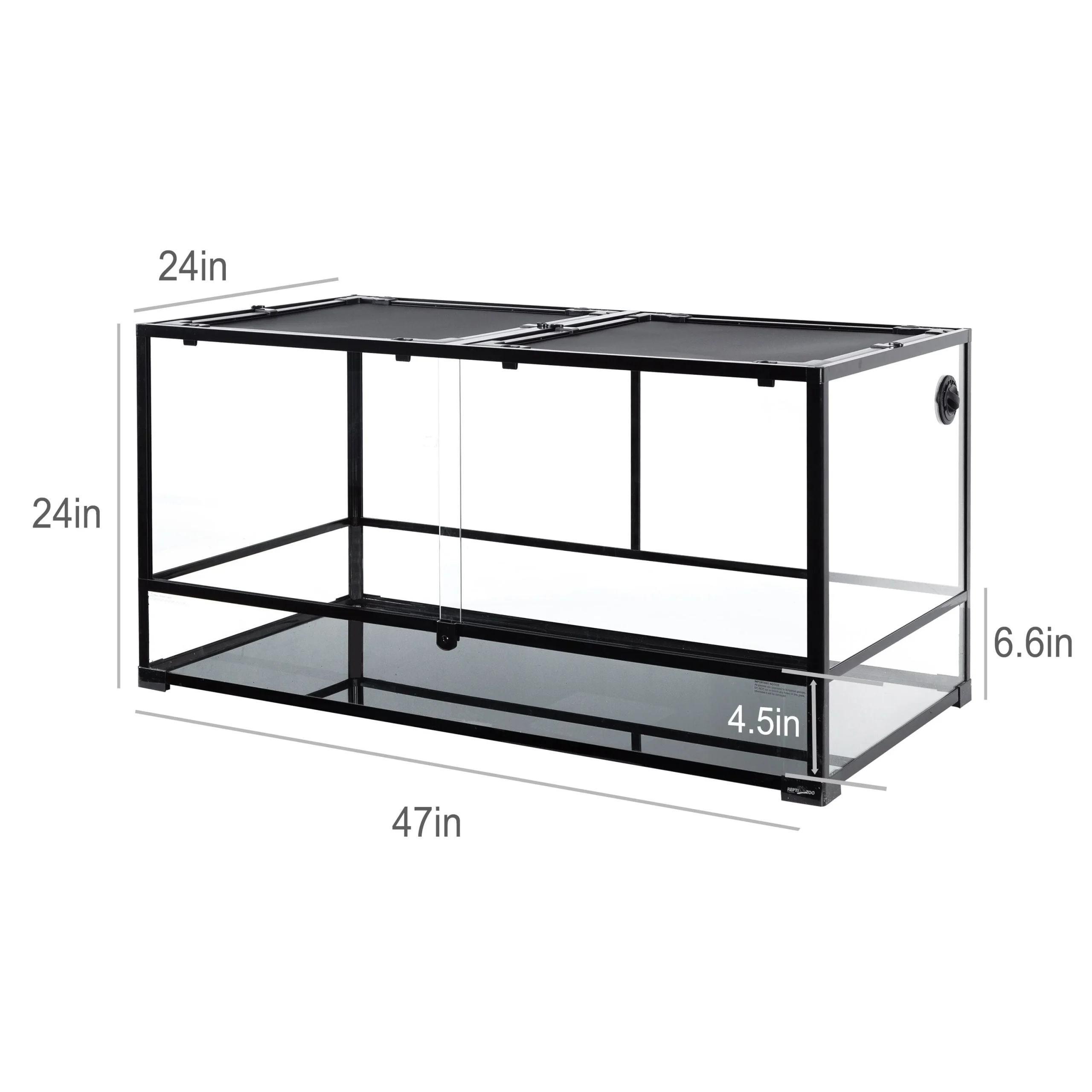 120 Gallon Extra Large Reptile Terrarium - 48 in x 24 in x 24 in - Image 4