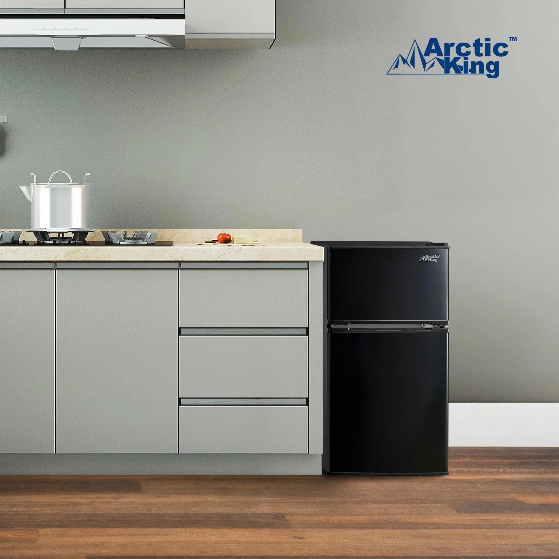 Arctic King Two-Door Mini Fridge With Freezer, 3.2 Cu. Ft., Stainless Steel - Image 32