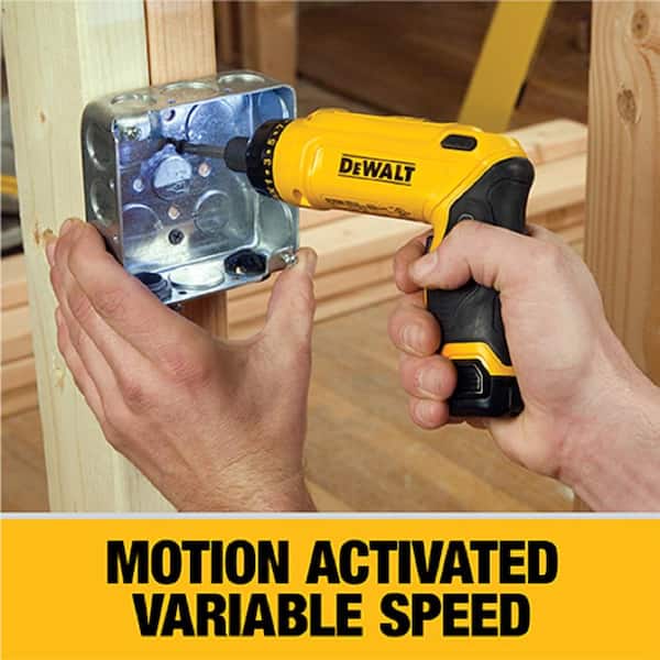 8V MAX Cordless Gyroscopic Screwdriver with Adjustable Handle. (2) 1.0Ah Batteries. Charger. and Bag - Image 3