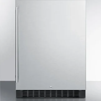 24in Wide Built-In All-Refrigerator With Stainless Steel Cabinet