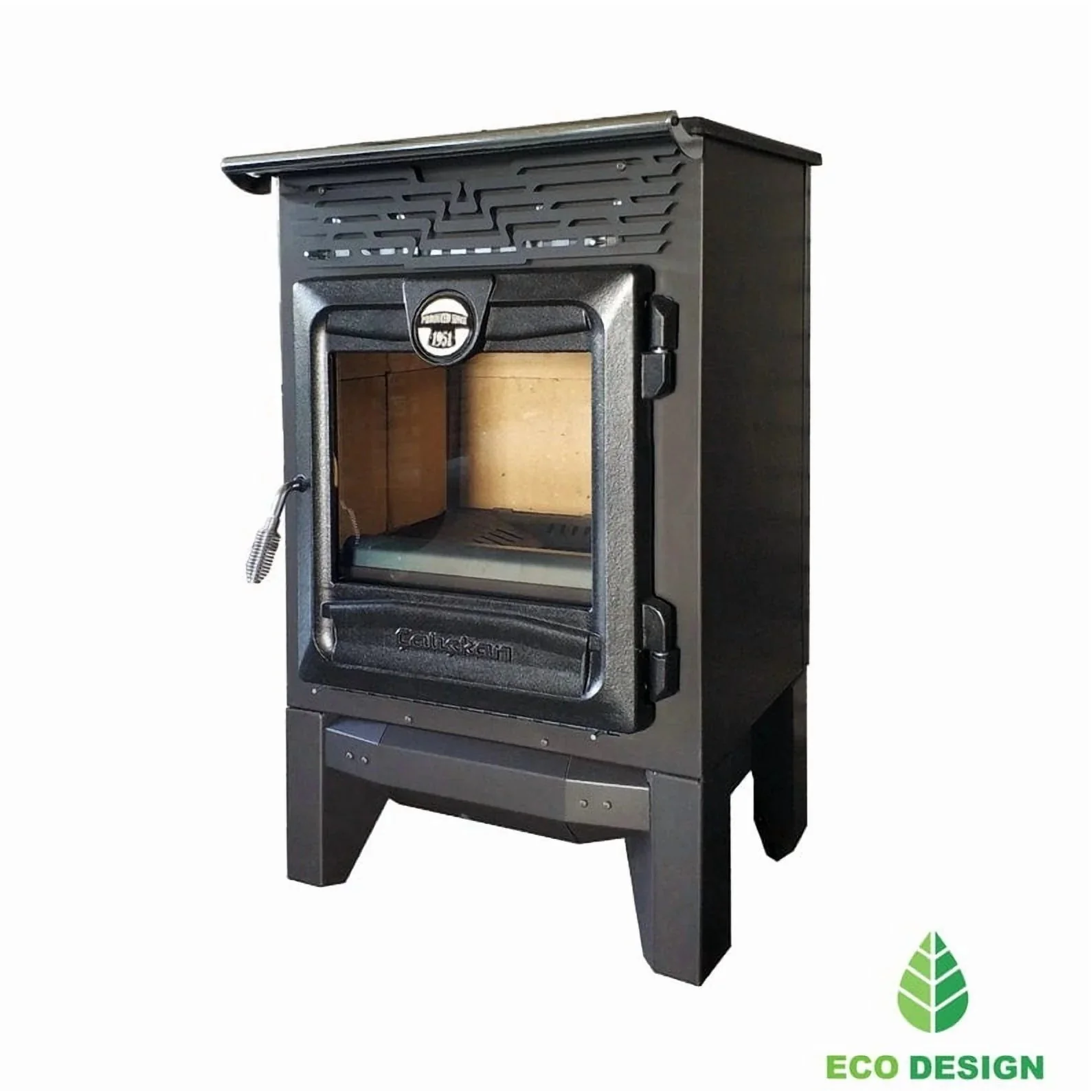 Indoor Wood Burning Cooking Stove 57cm x 55,5cm x 99,5cm, Matte Black - Stove 315 - Image 9