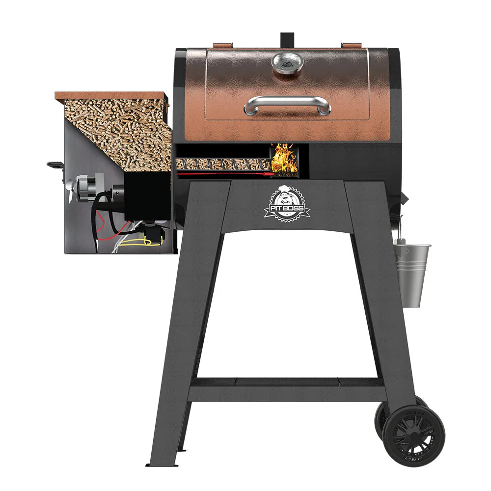 2025 Pit Boss Lexington 540 sq. in. Wood Pellet Grill w/ Flame Broiler and Meat Probe - Image 2