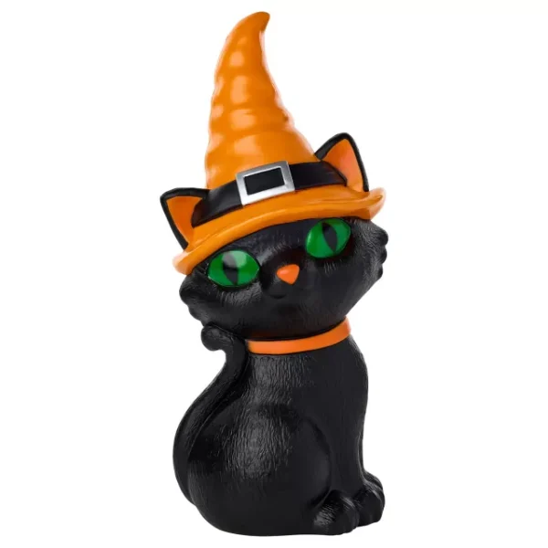 24″ Light-Up Blow Mold Witch Cat