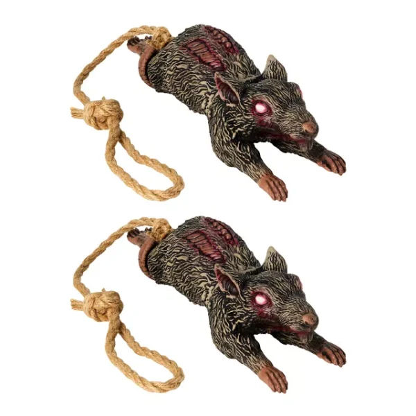Hanging Zombie Rat Static Props – 2 Pack