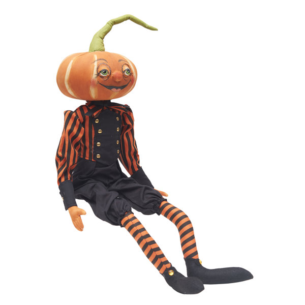 Pascal Pumpkin Joe Spencer Gathered Traditions Halloween Art Doll Figure