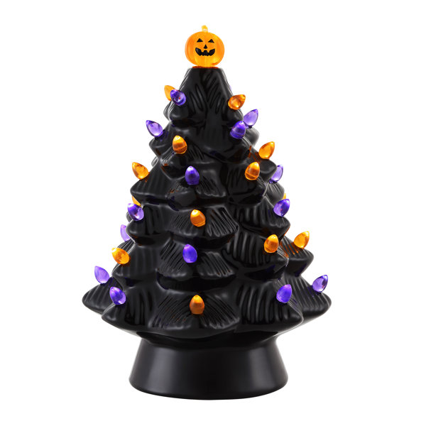 Mr. Halloween 11.6″ Black Halloween Tree – Battery Operated