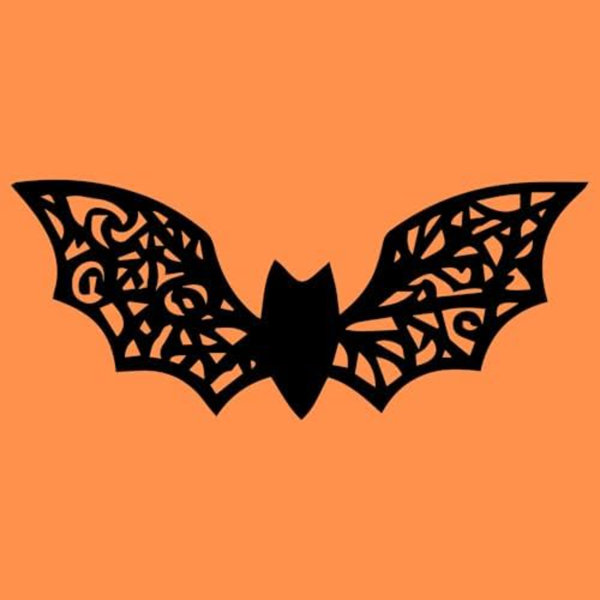 Halloween Metal Wall Art Decor, Intricate Black Flying Silhouette Design, Indoor Outdoor Hanging For Home Or Porch, Spooky Seasonal Accent