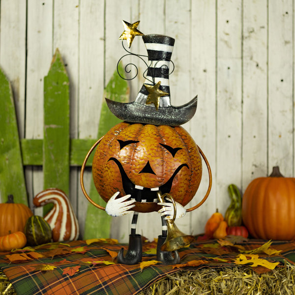 27.75″ Tall Jack-O-Lantern with Trumpet Halloween Figurine