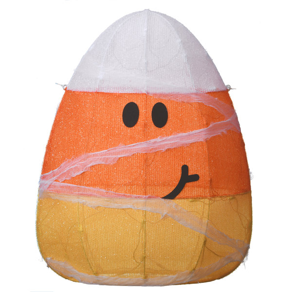 28″ Pre-Lit Halloween Candy Corn Mummy