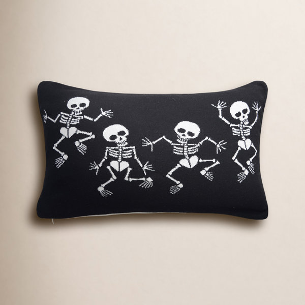 16″ x 24″ Skeleton Halloween Throw Pillow
