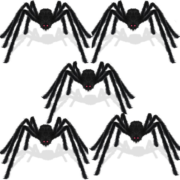 5 Pcs Spiders Halloween Decorations Outside Giant Spider Halloween Decorations